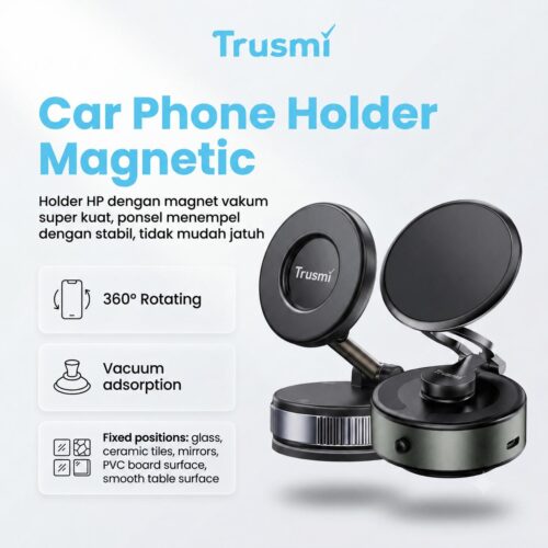 Car Phone Holder Vacuum Magnetic (Manual)