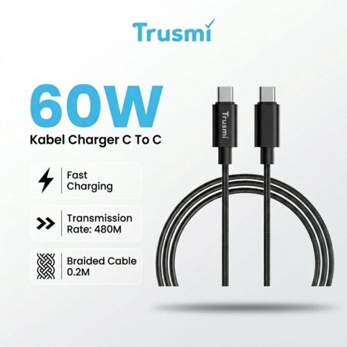 Cable Braided 60W (C to C) 0.2M