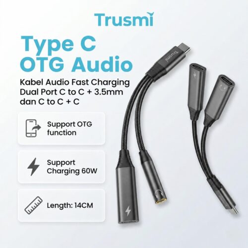 Adapter Type-C to C+3.5mm Female Adapter