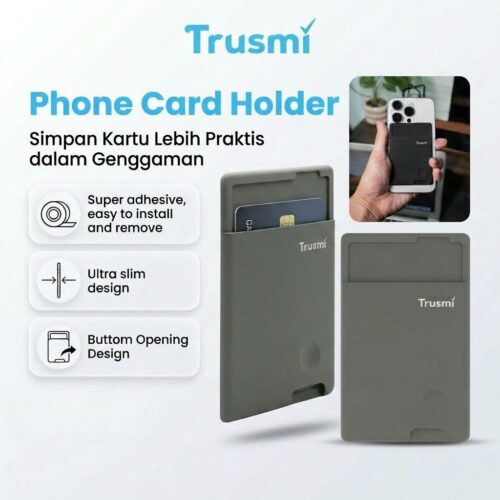 Silicone Card Holder Grey