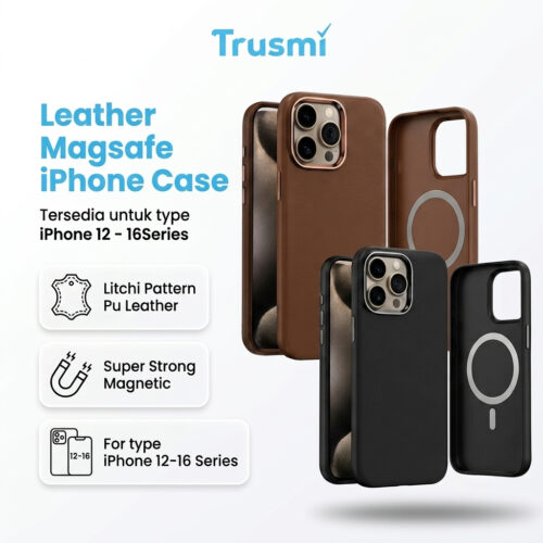 Case iPhone 12-16 Series PU Leather Magnetic