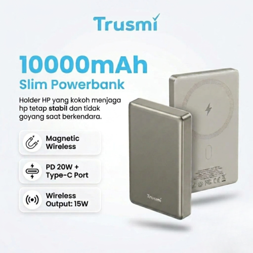 Powerbank 5000mAh PD20W Ultra thin MAGNETIC WIRELESS