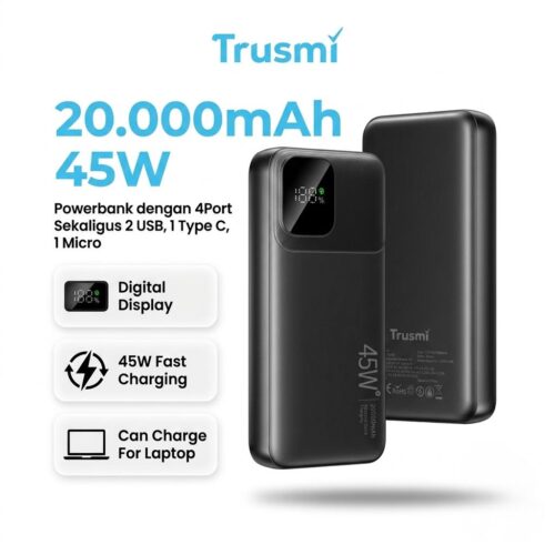 Powerbank Digital 20000mAh 45W