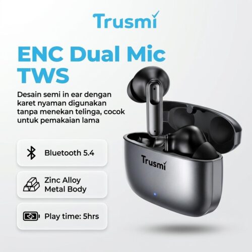 Wireless Earphone In-Ear ENC Zinc Alloy Metal
