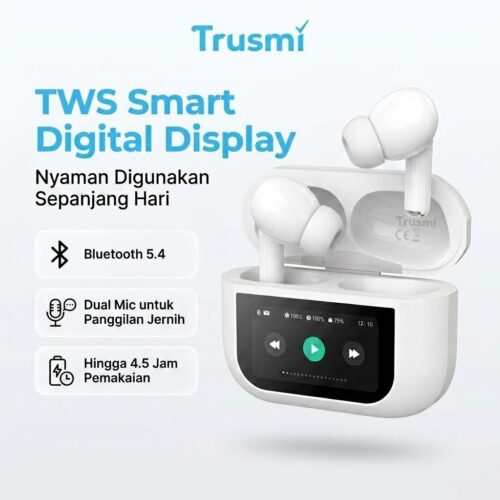 Wireless Earphone Semi-In-ear with LED screen