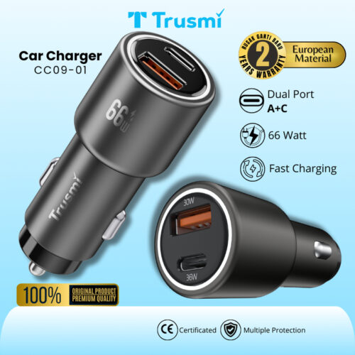 Car Charger Metal PD66W (A+C)
