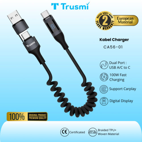 Cable with Digital Display 100W USB-A/C To C 1.5M