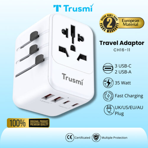 Travel Adaptor 35W (3C2A) UK/US/EU/AU