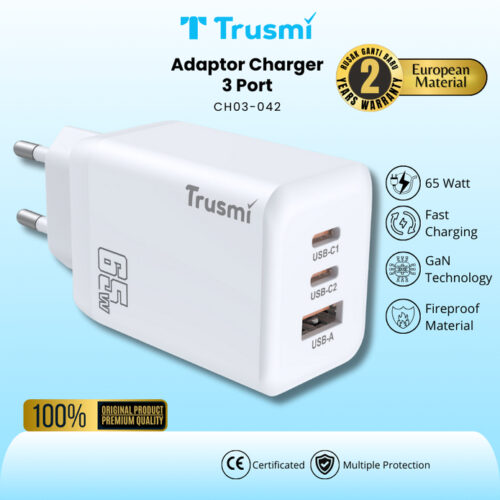 Adaptor (EU) PD65W A+2C GaN