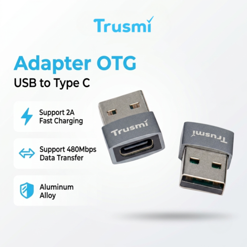 Adapter OTG USB 2.0 Male To Type C Female