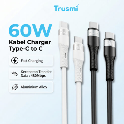 Kabel Charger 60W Type C To C – Cable 1M