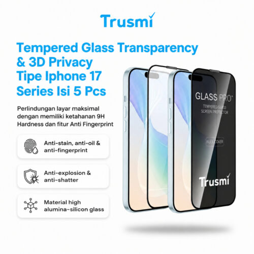 Tempered Glass Transparency / 3D Privacy 5pcs iPhone 17 Series